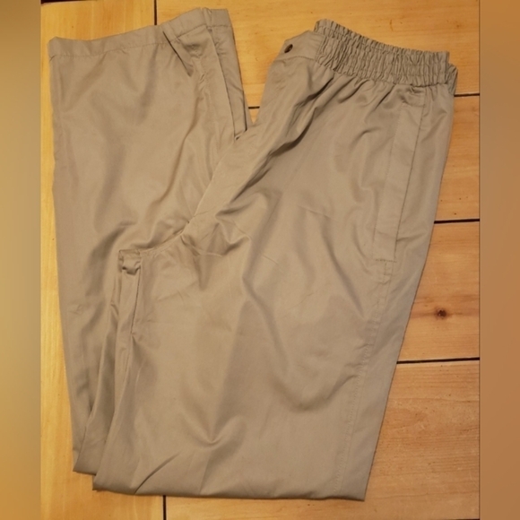 NWOT Vintage Totes Tan Rain Pants "Rain Rolls Right Off" Men's Large - Picture 1 of 9